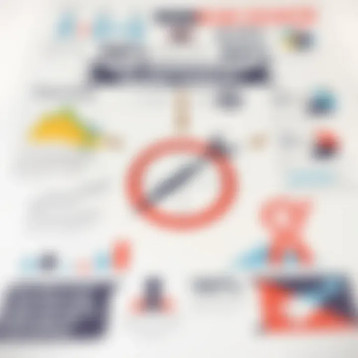 Visual representation of risk assessment and market analysis