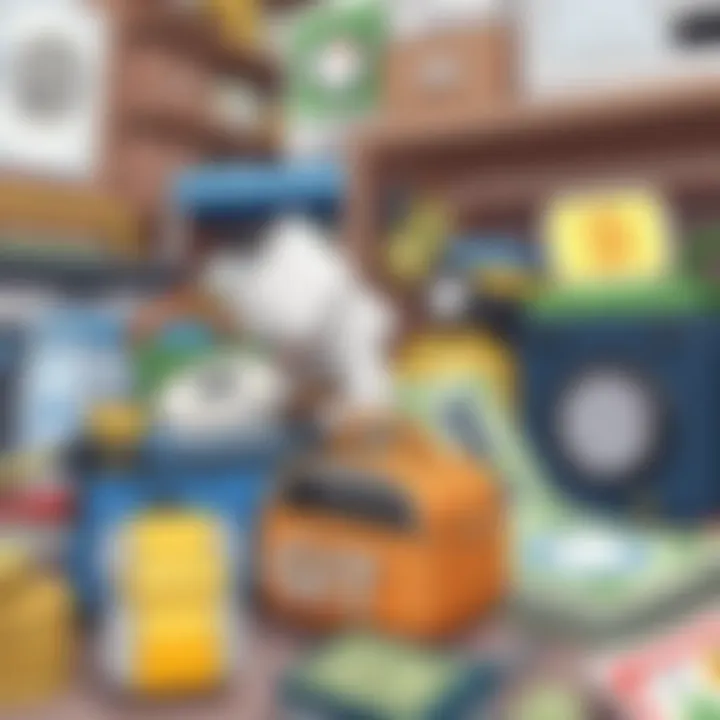 Collection of valuable items ready for resale