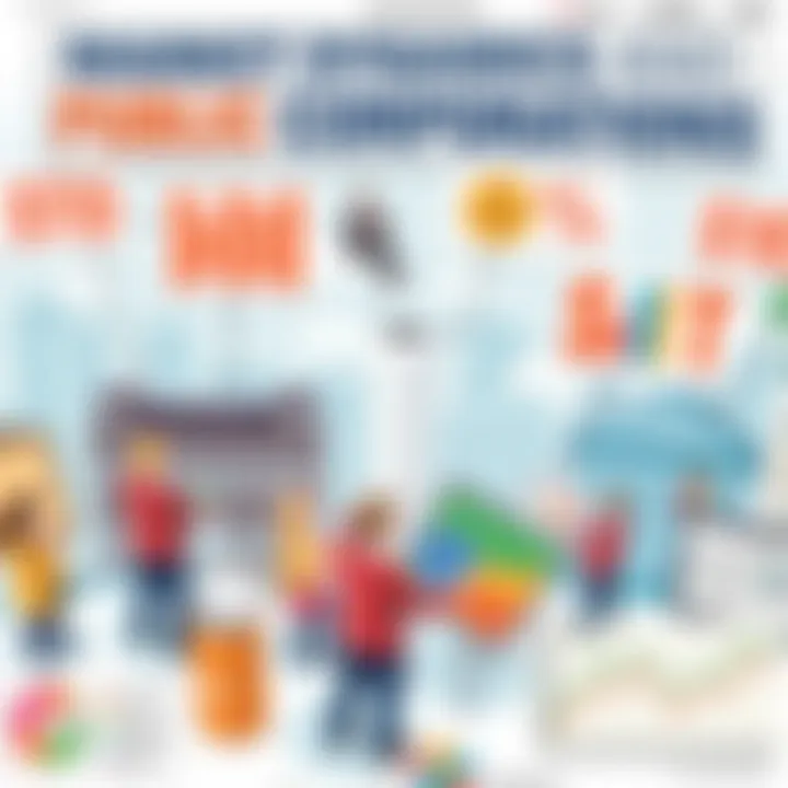 Visual representation of public corporations' impact on market dynamics