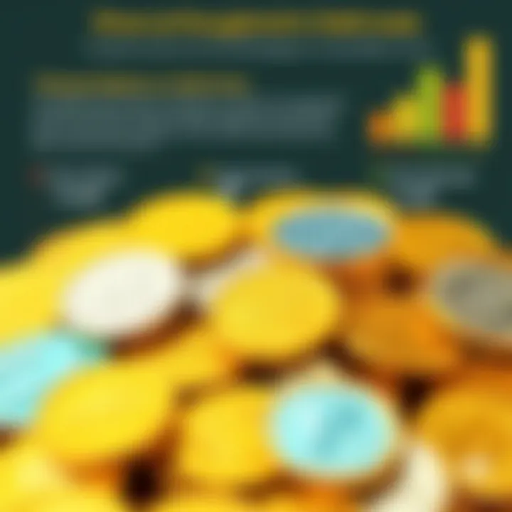 Diverse Options in Gold Coins A vibrant gold coin collection reflecting diverse options