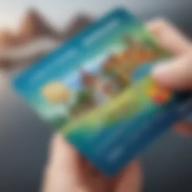 Credit Card Benefits for Travelers Credit card with global landmarks