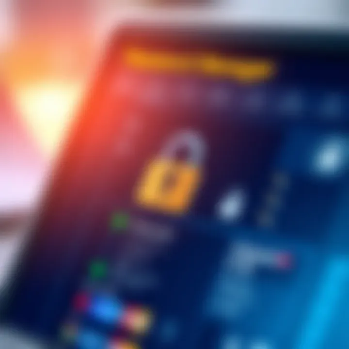 Password manager interface