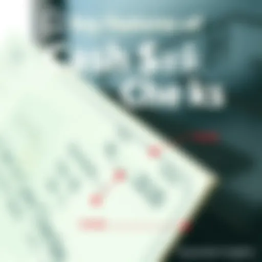 An illustrative diagram of cash bank checks showing their features