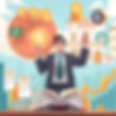 Empowerment through Financial Knowledge Conceptual image showing the empowerment through financial knowledge