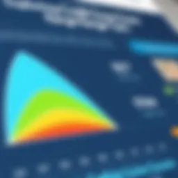 Visual representation of credit score range tiers