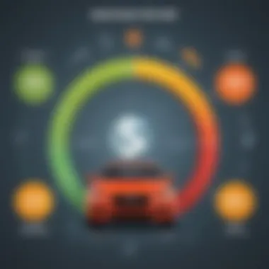 A visual representation of down payment allocation in vehicle financing