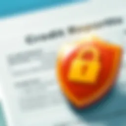 Conceptual representation of credit report protection