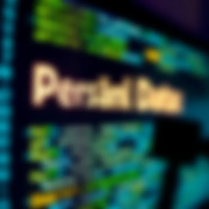 Close-up of a computer screen displaying personal data