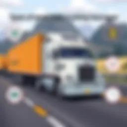 A detailed infographic explaining types of small fleet trucking insurance.