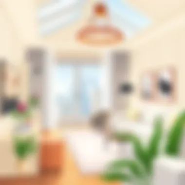 Modern flat interiors representing luxury living in London