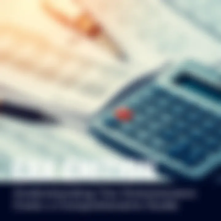 Calculator and financial papers showing calculations