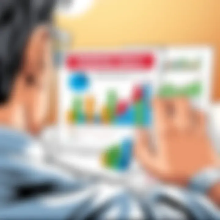 Visualization of Financial Goals A person visualizing financial goals with charts