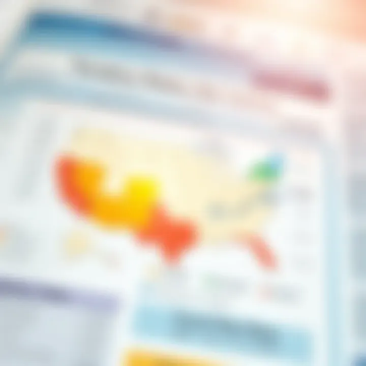 Graph comparing taxation rates across different states